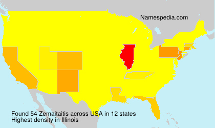 Surname Zemaitaitis in USA Surname Zemaitaitis in USA