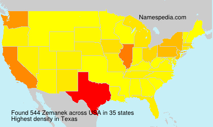 Surname Zemanek in USA Surname Zemanek in USA