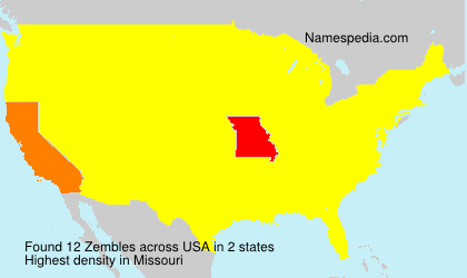 Surname Zembles in USA Surname Zembles in USA