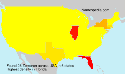 Surname Zembron in USA Surname Zembron in USA