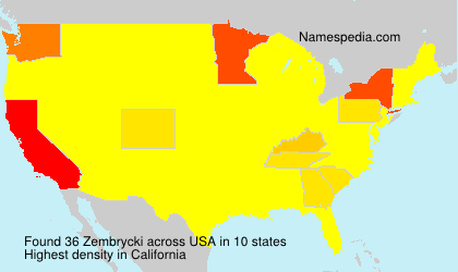Surname Zembrycki in USA Surname Zembrycki in USA
