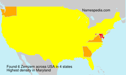 Surname Zemzem in USA Surname Zemzem in USA