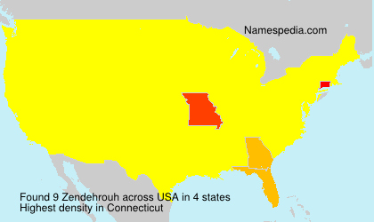 Surname Zendehrouh in USA Surname Zendehrouh in USA