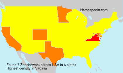 Surname Zenebework in USA Surname Zenebework in USA