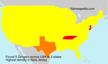 Surname Zengaro in USA Surname Zengaro in USA