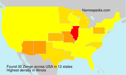 Surname Zenge in USA Surname Zenge in USA