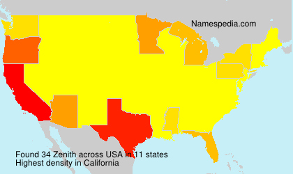 Surname Zenith in USA Surname Zenith in USA
