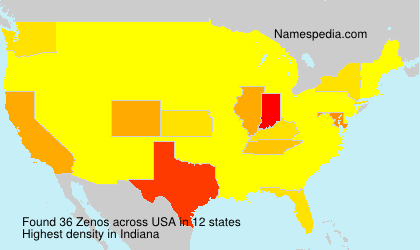 Surname Zenos in USA Surname Zenos in USA