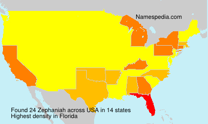 Surname Zephaniah in USA Surname Zephaniah in USA