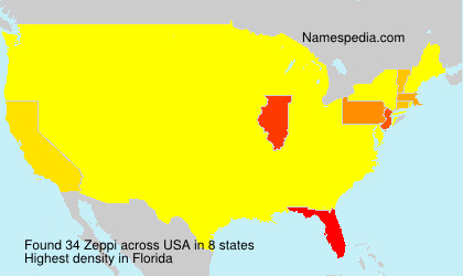 Surname Zeppi in USA Surname Zeppi in USA