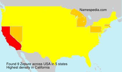 Surname Zepure in USA Surname Zepure in USA