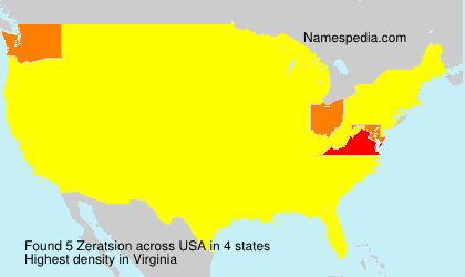 Surname Zeratsion in USA Surname Zeratsion in USA