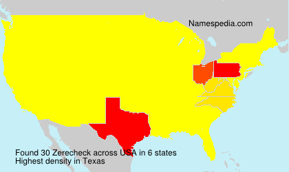 Surname Zerecheck in USA Surname Zerecheck in USA