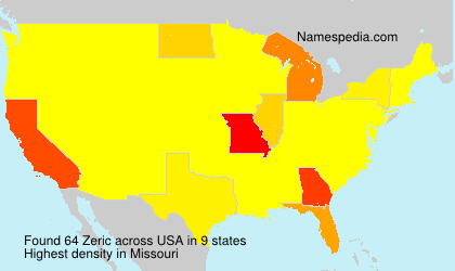 Surname Zeric in USA Surname Zeric in USA