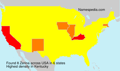 Surname Zerina in USA Surname Zerina in USA