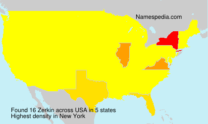 Surname Zerkin in USA Surname Zerkin in USA