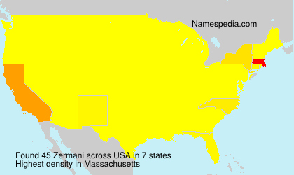 Surname Zermani in USA Surname Zermani in USA