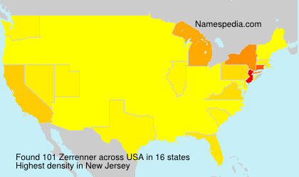 Surname Zerrenner in USA Surname Zerrenner in USA