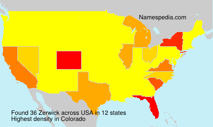 Surname Zerwick in USA Surname Zerwick in USA