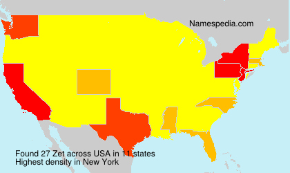 Surname Zet in USA Surname Zet in USA