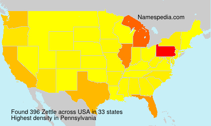 Surname Zettle in USA Surname Zettle in USA