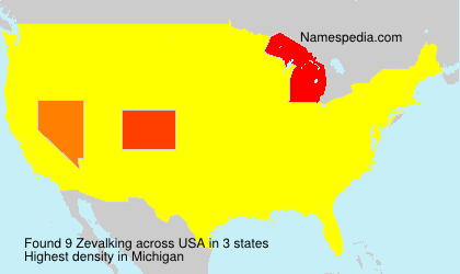Surname Zevalking in USA Surname Zevalking in USA