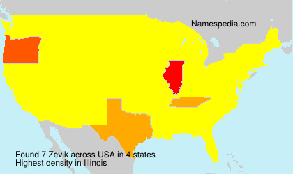 Surname Zevik in USA Surname Zevik in USA
