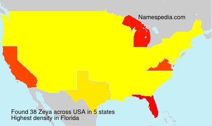 Surname Zeya in USA Surname Zeya in USA