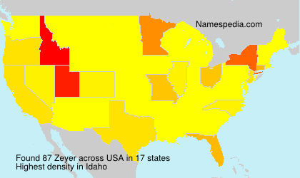 Surname Zeyer in USA Surname Zeyer in USA