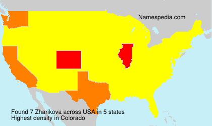 Surname Zharikova in USA