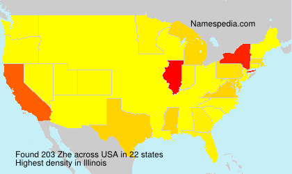 Surname Zhe in USA Surname Zhe in USA