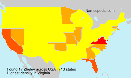 Surname Zhelev in USA Surname Zhelev in USA