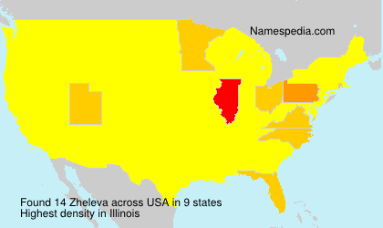 Surname Zheleva in USA Surname Zheleva in USA