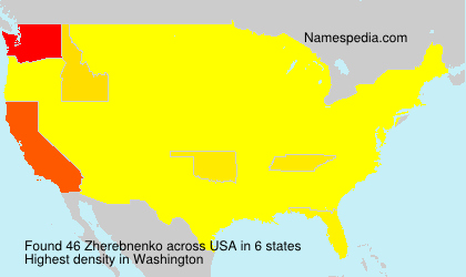 Surname Zherebnenko in USA Surname Zherebnenko in USA