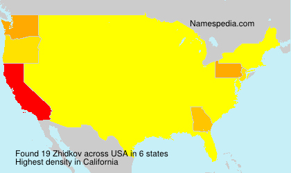 Surname Zhidkov in USA