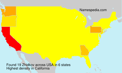 Surname Zhidkov in USA Surname Zhidkov in USA