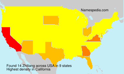 Surname Zhiliang in USA Surname Zhiliang in USA