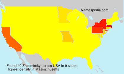 Surname Zhitomirsky in USA Surname Zhitomirsky in USA