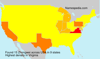 Surname Zhongwei in USA Surname Zhongwei in USA