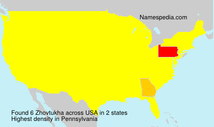 Surname Zhovtukha in USA Surname Zhovtukha in USA