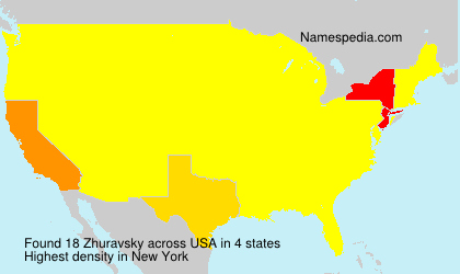 Surname Zhuravsky in USA Surname Zhuravsky in USA