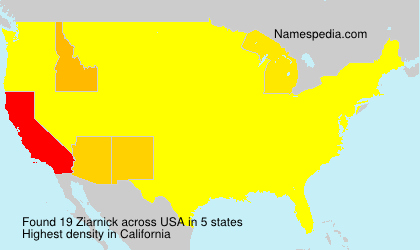 Surname Ziarnick in USA Surname Ziarnick in USA