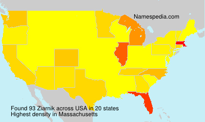 Surname Ziarnik in USA Surname Ziarnik in USA