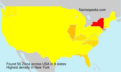 Surname Zicca in USA Surname Zicca in USA