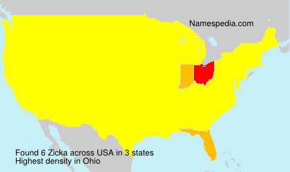 Surname Zicka in USA Surname Zicka in USA