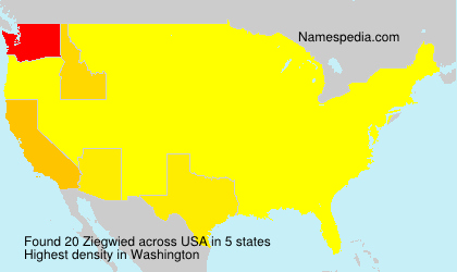 Surname Ziegwied in USA Surname Ziegwied in USA