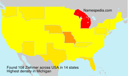 Surname Ziehmer in USA Surname Ziehmer in USA