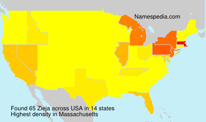 Surname Zieja in USA Surname Zieja in USA
