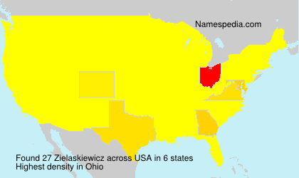 Surname Zielaskiewicz in USA Surname Zielaskiewicz in USA