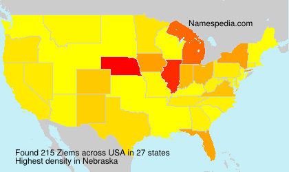 Surname Ziems in USA Surname Ziems in USA